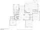 Detailed main level floorplan featuring a kitchen, dining room, and living spaces at 73 Kittansett Loop, Henderson, NV 89052