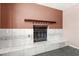 Close up of an empty fireplace at 805 E Carey Ave, North Las Vegas, NV 89030