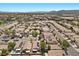 Expansive aerial view showcases a well-planned community with neatly arranged homes and lush landscaping at 8563 Red Diamond St, Las Vegas, NV 89123