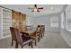 Dining room featuring a large table with barn door pantry at 9131 Grand Sunburst Ct, Las Vegas, NV 89149
