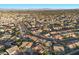 Community aerial view showing an overview of the neighborhood, showcasing the scenic surroundings at 9612 Glengarry Dr, Las Vegas, NV 89129