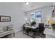Cozy home office with modern decor, featuring a comfortable seating area and workspace at 9785 Granite Mesa St, Las Vegas, NV 89141