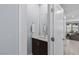 Tastefully decorated half-bathroom with a modern vanity and lighting at 9785 Granite Mesa St, Las Vegas, NV 89141