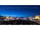 Stunning aerial cityscape view at night showcases the city's lights at 1 Hughes Center Dr # 903, Las Vegas, NV 89169