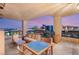 Covered outdoor patio with beautiful sunset view at 1 Hughes Center Dr # 903, Las Vegas, NV 89169