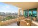 Relaxing terrace with comfortable seating and incredible views of the city skyline at 1 Hughes Center Dr # 903, Las Vegas, NV 89169