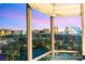 Breathtaking Las Vegas Strip view from the dining area, featuring city skyline and lights at 1 Hughes Center Dr # 903, Las Vegas, NV 89169