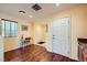Welcoming foyer with wood floors, a sunny window, and neutral paint at 10725 Wrigley Field Ave, Las Vegas, NV 89166