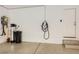 Clean garage interior with epoxy floor, showcasing a practical space for storage and parking at 10725 Wrigley Field Ave, Las Vegas, NV 89166