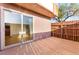 Spacious, fenced-in patio accessible from a sliding glass door offers a private outdoor space at 3668 Villa Knolls East Dr, Las Vegas, NV 89120