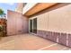 Exterior patio features extra storage and slider to indoors at 3668 Villa Knolls East Dr, Las Vegas, NV 89120