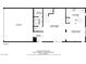 Floor plan showing layout of first floor with kitchen, living and dining rooms at 4020 Smokey Fog Ave # 3, North Las Vegas, NV 89081