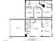 Floor plans of the first and second levels showing layout and room dimensions at 4020 Smokey Fog Ave # 3, North Las Vegas, NV 89081
