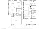 Detailed floor plan of the home showcasing the layout of each floor at 4435 Peaceful Harbor St, Las Vegas, NV 89129