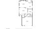 First floor plan detailing living spaces, kitchen, bedroom, and garage at 4435 Peaceful Harbor St, Las Vegas, NV 89129