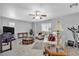 Open floorplan living room with plush seating and natural light at 4435 Peaceful Harbor St, Las Vegas, NV 89129