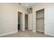 Bedroom with carpet floors, closet and doors leading to other rooms at 4630 Blushing Dawn Ave, Las Vegas, NV 89118