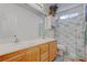 Bright bathroom features a double sink vanity and a separate toilet area, offering comfort and privacy at 5896 Shining Moon Ct, Las Vegas, NV 89131