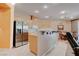 Spacious kitchen with stainless steel appliances and a large island, perfect for cooking and gathering at 5896 Shining Moon Ct, Las Vegas, NV 89131