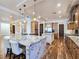 Spacious kitchen featuring an island, granite countertops, and stainless steel appliances at 8010 Palm Cove Ct, Las Vegas, NV 89129