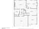 First floor floorplan showing kitchen, Gathering room, living room, garage and bedroom locations at 9853 Russian Hill St, Las Vegas, NV 89141
