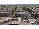 Aerial view showcases rooftop patios and neatly arranged townhomes in the community at 10013 Sable Point St, Las Vegas, NV 89178