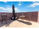Private patio offers an outdoor seating area with serene views and fresh air at 10013 Sable Point St, Las Vegas, NV 89178