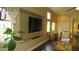 Living room has recessed tv and plants at 1504 Andrew David Ave, North Las Vegas, NV 89086