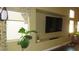 Living area with plants and a recessed tv at 1504 Andrew David Ave, North Las Vegas, NV 89086