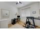 Cozy workout space features a modern desk, mounted mirror and weight lifting rack at 189 Andada Dr, Henderson, NV 89012