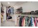 Walk-in closet with wire shelving and organized clothes and shoes at 189 Andada Dr, Henderson, NV 89012