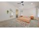 Large main bedroom featuring neutral walls and carpet with a ensuite bathroom at 189 Andada Dr, Henderson, NV 89012