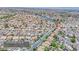 Aerial view shows proximity to Lake Jacqueline, neighborhood, and community amenities at 2204 Brighton Shore St, Las Vegas, NV 89128