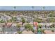 Aerial view of the community, showing proximity to Downtown, the Strip, and the Raiders Stadium at 2204 Brighton Shore St, Las Vegas, NV 89128