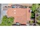 Roof aerial view shows landscaping, mature trees, and well-kept tile roof at 2204 Brighton Shore St, Las Vegas, NV 89128