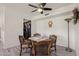 Charming dining room with a ceiling fan, hardwood floors, and a warm, inviting ambiance at 2845 Loveland Dr # 3615, Las Vegas, NV 89109