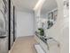 Elegant hallway featuring chic decor, stylish lighting, and contemporary artwork at 3722 Las Vegas Blvd # 2512 E, Las Vegas, NV 89158