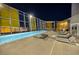 Relaxing rooftop pool area with comfortable lounge seating and a stunning city view at 3722 Las Vegas Blvd # 2512 E, Las Vegas, NV 89158
