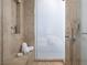 Spa-like shower featuring elegant tile, built-in bench, and premium shower fixture at 3722 Las Vegas Blvd # 2512 E, Las Vegas, NV 89158