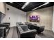 Private movie theater with comfortable seating, a large screen, and modern entertainment setup at 3722 Las Vegas Blvd # 2512 E, Las Vegas, NV 89158
