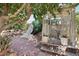 Lush backyard showcasing a gazebo with garden details and a marble statue, creating a serene escape at 4027 Maple Hill Rd, Las Vegas, NV 89115