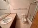 Well-lit bathroom featuring a large mirror, functional sink, and a combined tub and shower at 4140 Gannet Cir # 251, Las Vegas, NV 89103