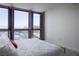 Comfortable bedroom with natural light and expansive city views at 4471 Dean Martin Dr # 2406, Las Vegas, NV 89103