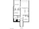 Detailed floorplan showcasing the layout of the home, including two bedrooms, two bathrooms, living room, and kitchen at 4471 Dean Martin Dr # 2406, Las Vegas, NV 89103