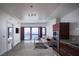 Modern kitchen island and stainless steel appliances create a seamless design with city views at 4471 Dean Martin Dr # 2406, Las Vegas, NV 89103