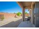 Secluded patio, great for outdoor seating, offers a private backyard view at 6429 Joshuaville Dr, Las Vegas, NV 89122