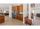 Well-equipped kitchen with stainless steel appliances and a seamless connection to the living area at 6958 Lazy Sunset Ct, Las Vegas, NV 89156