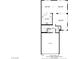 Detailed first-floor plan showing the layout of the kitchen, living spaces, and garage at 8656 Rowland Bluff Ave, Las Vegas, NV 89178