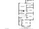 Detailed second-floor plan showing the layout of the bedrooms, bathrooms and laundry room at 8656 Rowland Bluff Ave, Las Vegas, NV 89178