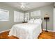 Cozy bedroom with hardwood floors, natural light, and ample closet space at 8875 Tidal Bay Dr, Las Vegas, NV 89117